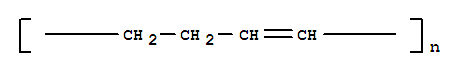 (1-丁烯-1,4-二基)的聚合物;低分子聚丁二烯分子式结构图