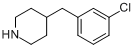 4-(3-氯苄基)哌啶分子式结构图