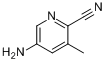 2-氰基-3-甲基-5-氨基吡啶分子式结构图