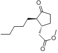 (1R-反)-3-氧代-2-戊基环戊烷乙酸甲酯分子式结构图