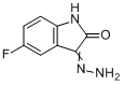 5-氟-3-肼基吲哚啉-2-酮分子式结构图