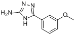 5-(3-甲氧基苯基)-4H-1,2,4-三唑-3-胺分子式结构图