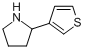 2-(噻吩-3-基)吡咯烷分子式结构图