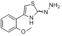 4-(2-甲氧基苯基)-2(3H)-噻唑酮腙分子式结构图