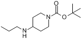 1-N-Boc-4-丙胺哌啶;4-丙胺哌啶-1-羧酸叔丁酯分子式结构图