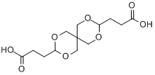 (9CI)-2,4,8,10-四氧杂螺[5.5]十一烷-3,9-二丙酸分子式结构图