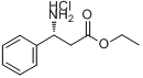 (R)-3-氨基-3-苯丙酸乙酯盐酸盐分子式结构图