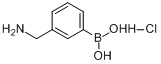 3-氨甲基苯硼酸盐酸盐分子式结构图