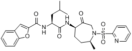 N-[(1S)-1-[[[(4R,7S)-六氢-7-甲基-3-氧代-1-(2-吡啶磺酰基)-1H-氮杂卓-4-基]氨基]甲酰基]-3-甲基丁基]-2-?分子式结构图