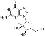 2'-C-甲基鸟苷分子式结构图