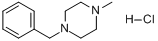 1-苄基-4-甲基哌嗪盐酸盐分子式结构图