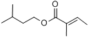 (E)-2-甲基巴豆酸异戊酯分子式结构图