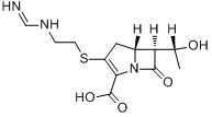 (5R,6S)-3-[(2-氨基乙基)硫]-6-[(1R)-1-羟乙基]-7-氧代-1-氮杂二环[3.2.0]庚-2-烯-2-羧酸-(4-硝基苯)甲酯盐分子式结构图