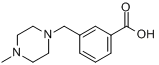 3-(4-甲基哌嗪-1-基甲基)苯甲酸分子式结构图