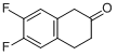 6,7-二氟-3,4-二氢-1H-2-萘酮分子式结构图