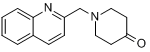 1-((喹啉-2-基)甲基-4-哌啶酮分子式结构图