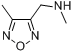 N,4-二甲基-1,2,5-恶二唑-3-甲胺分子式结构图