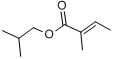 (E)-2-甲基-2-丁酸-2-甲丙酯分子式结构图