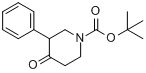 1-Boc-3-苯基哌啶-4-酮;N-叔丁氧羰基-3-苯基哌啶-4-酮分子式结构图