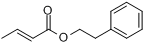 (E)-2-丁烯酸-2-苯乙酯分子式结构图