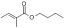 (E)-2-甲基-2-丁酸丁酯分子式结构图