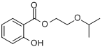 (2-羟基)苯甲酸-2-(1-甲基乙氧基)乙醇酯分子式结构图