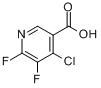 4-氯-5,6-二氟吡啶-3-甲酸分子式结构图