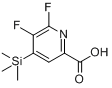 5,6-二氟-4-(三甲基硅烷基)吡啶-2-甲酸分子式结构图