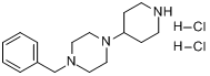 4-(1-苄基哌嗪)哌啶二盐酸盐分子式结构图