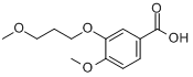 4-甲氧基-3-(3-甲氧基丙氧基)苯甲酸分子式结构图