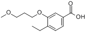 4-乙基-3-(3-甲氧基丙氧基)苯甲酸分子式结构图