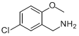 5-氯-2-甲氧基苄胺分子式结构图