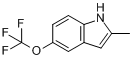 2-甲基-5-(三氟甲氧基)-1H-吲哚分子式结构图