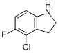 4-氯-5-氟吲哚啉;4-氯-5-氟-2,3-二氢-1H-吲哚分子式结构图