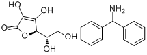L-抗坏血酸二苯甲胺(1:1)分子式结构图