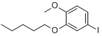 4-碘-1-甲氧基-2-(正戊氧基)苯分子式结构图