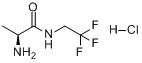 (2S)-2-氨基-N-(2,2,2-三氟乙基)丙酰胺盐酸盐分子式结构图