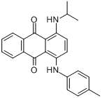 1-[(1-甲基乙基)氨基]-4-[(4-甲基苯基)氨基]-9,10-蒽二酮分子式结构图