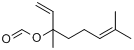 3,7-二甲基-1,6-辛二烯-3-醇甲酸酯分子式结构图