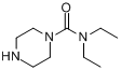 1-二乙氨基甲酰基哌嗪分子式结构图