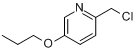 2-(氯甲基)-5-丙氧基吡啶分子式结构图