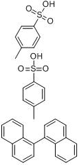 1,1-双-2-萘基DL-对-甲苯磺酸酯分子式结构图