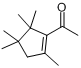 2-乙酰基-1,3,3,4,4-五甲基-1-环戊烯分子式结构图