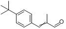 3-[4-(1,1-二甲基乙基)苯基]-2-甲基-2-丙烯醛分子式结构图