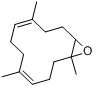 1,5,9-三甲基-13-氧杂二环[10.1.0]-十三烷基-4,8-二烯分子式结构图