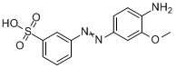 3-[(4-氨基-3-甲氧基苯基)偶氮]-苯磺酸分子式结构图