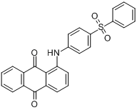 1-[[4-(苯磺酰基)苯基]氨基]-9,10-蒽二酮分子式结构图