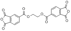 1,2-亚乙基二[1,3-二氢-1,3-二氧代异苯并呋喃-5-羧酸酯]分子式结构图