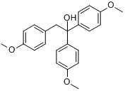 1,1,2-三(4-甲氧苯基)乙醇;1,1,2-三(对-甲氧苯基)乙醇;4-甲氧基-α,α-双(4-甲氧苯基)苯乙醇分子式结构图