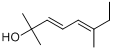 2,6-二甲基-(E)-3,5-辛二烯-2-醇分子式结构图